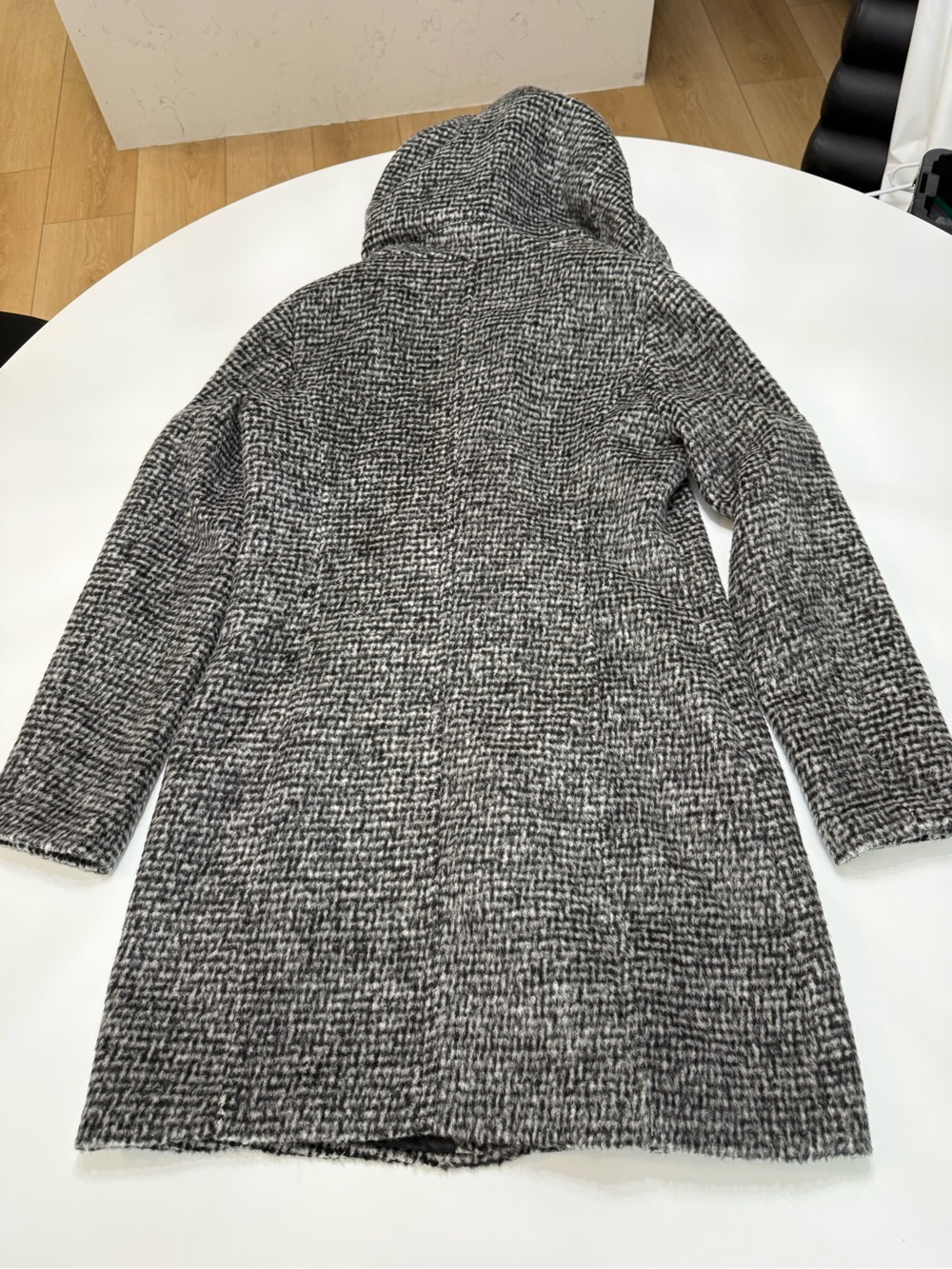 Cole Haan Wool Blend Jacket in Black and Gray Size 8 - Picture 12 of 12